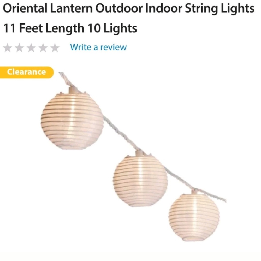 Oriental hanging lights 11ft long